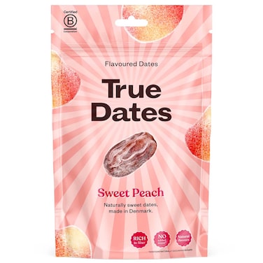 True Dates Flavoured Dates Sweet Peach, 100g