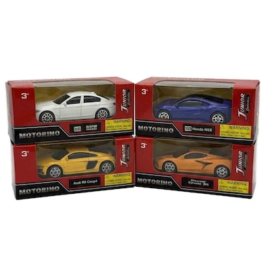Motorino Junior Die Cast Car 1:64 Scale Assorted Models