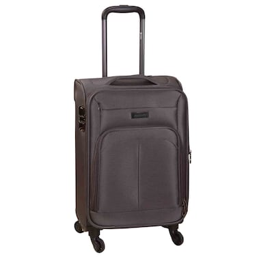 Cosmo Glide 4 Wheel Cabin Trolley Luggage Small, 50cm, Coffee