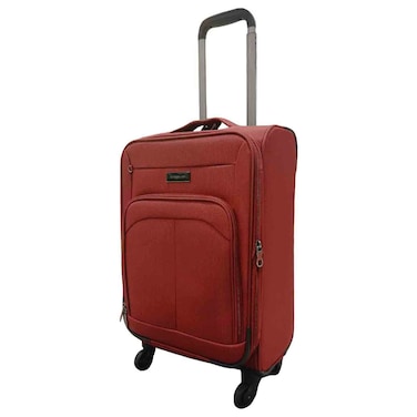 Cosmo Glide 4 Wheel Trolley Luggage Medium, 60cm, Burgundy