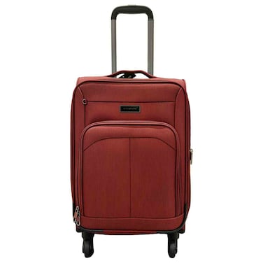 Cosmo Glide 4 Wheel Trolley Luggage Large, 70cm, Burgundy