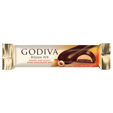 Godiva La Viva Mango and Peach Dark Chocolate Bar, 45g