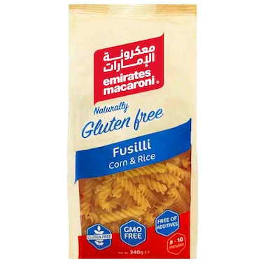 معكرونة الإمارات فوسيلي الذرة والأرز خالية من الغلوتين، 340 غرام