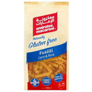 Emirates Macaroni Gluten Free Fusilli Corn and Rice, 340g