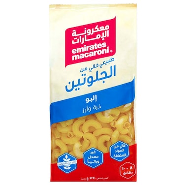 Emirates Macaroni Gluten Free Corn and Rice Elbow Pasta, 340g