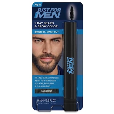 Just For Men 1-Day Beard and Brow Color Dark Brown, 9ml