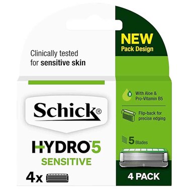 Schick Hydro 5 Skin Protect Sensitive Razor Blade Refills, 4 PCS