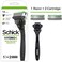 Schick Hydro 5 Skin Protect Sensitive Razor Kit with 1 Handle and 2 Cartridges
