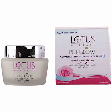 لوتس هيربالز بورغلو كريم الليل المتقدم للإشراقة الوردية، 60 غرام