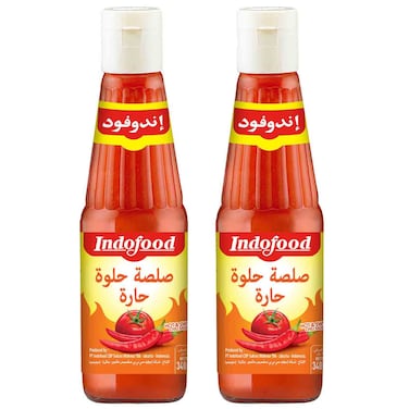 إندوفود صلصة الفلفل الحار الحلوة والحارة، 340 ملل، حزمة من 2