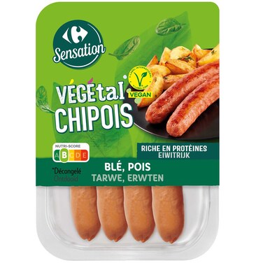 Carrefour Sensation Vegan Chipolatas Plant-Based, 200g