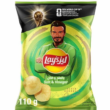 Lay&rsquo;s Salt and Vinegar Flavored Potato Chips, 110g