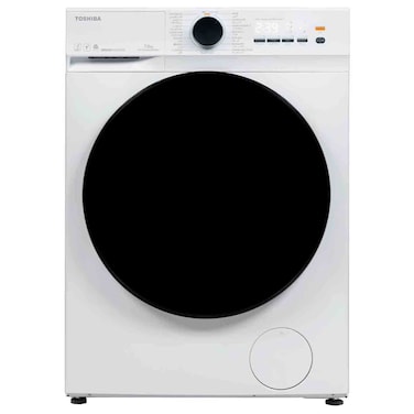Toshiba Front Load Washer TW-T21BU80UWBWW, 7 kg, Origin Inverter, Multiple Wash Programs, Digital Display, White