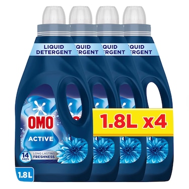 أومو أكتيف منظف ​​غسيل سائل 1800 ملل حزمة من 4
