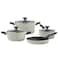 Glints Sage Cookware Set 7 PCS, Non Stick, With Lids