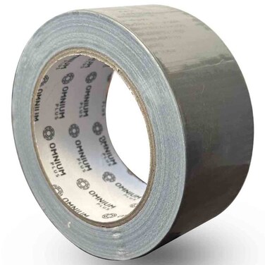 أومنيوم شريط لاصق مطاطي ، 50 مم × 25 ياردة، شريط لاصق شديد التحمل، فضي