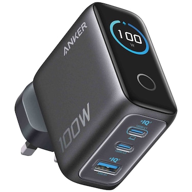 Anker 100W 3-Port Smart Display Charger, Black