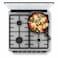 Daewoo 60cm Gas Cooker DGC-S664MSS Stainless Steel 4 Burner with Gas Oven and Grill