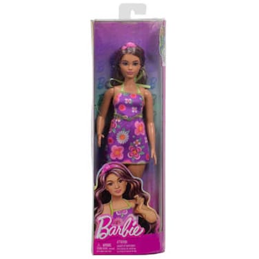 Barbie Fashionistas Curvy Doll Floral Dress, Stylish Outfit