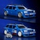 Hot Wheels Brick Shop Audi RS2 Blue Building Set Model Car