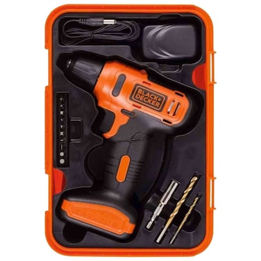 Black+Decker 12V Cordless Drill Driver Kit with 13 Accessories