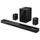 TCL Soundbar Q85H Pro 7.1.4 Channel with Wireless Subwoofer and Rear Speakers, Dolby Atmos and DTS:X, Black