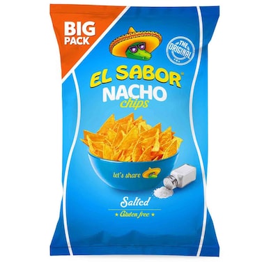 السابور شيبس الناتشو مملح خالي من الجلوتين، 180 غرام