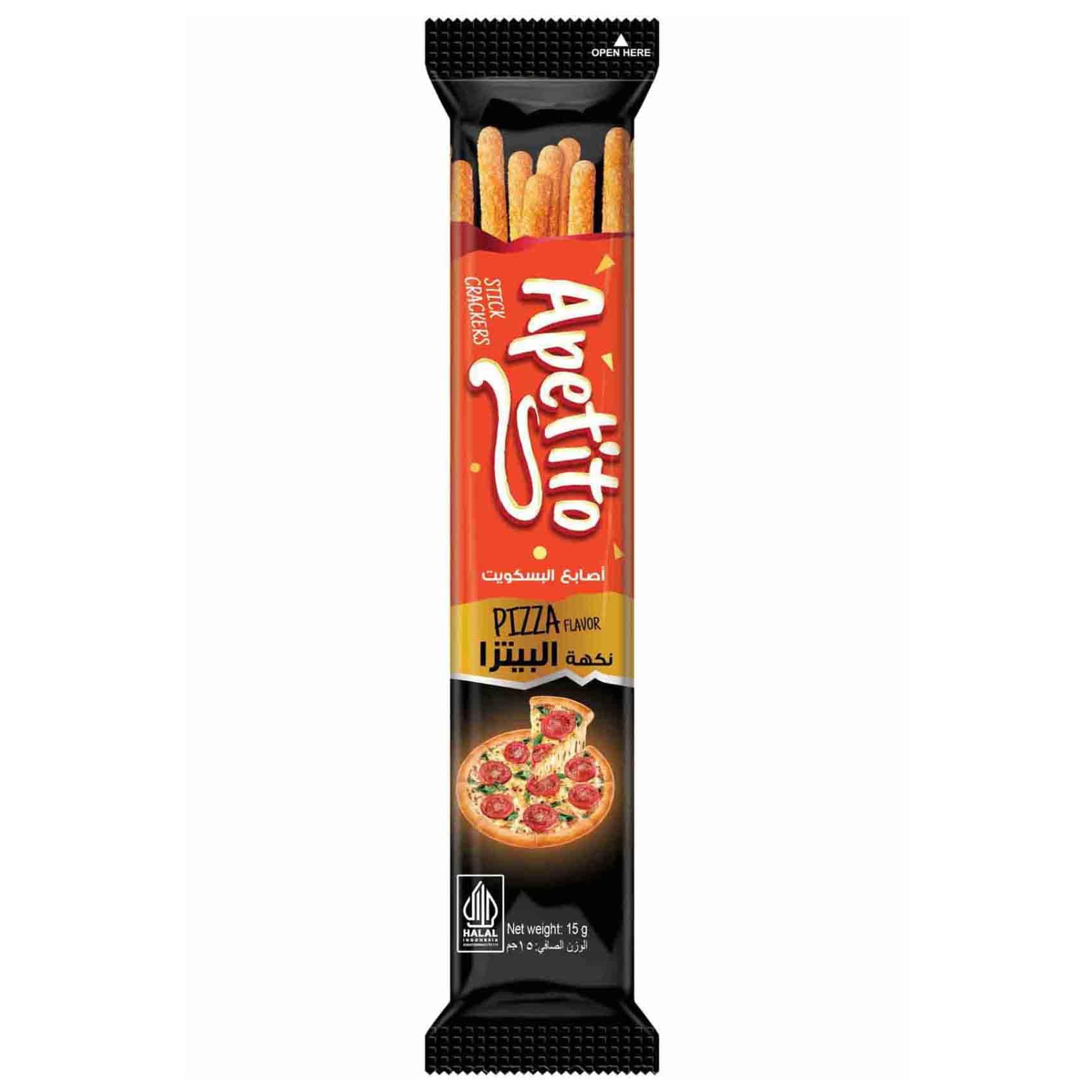 Buy Roma Appetito Stick Crackers Pizza Flavor, 18.5g Online | Carrefour UAE