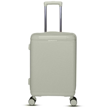 Giordano League 8 Wheel PP Trolley Suitcase, 55cm, Durable Hard Case Luggage