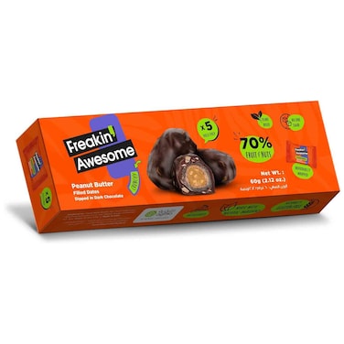 Freakin Awesome Peanut Butter Chocolate Dates, 60g