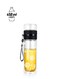 Wall High Borosilicate Glass Water Bottle Coffee And Water Separation Mug Cup with Tea Infuser Portable Travel Glass 450ml