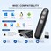 AMERTEER Wireless Presenter, 2.4ghz Presentation Clicker With Laser For Powerpoint - Hyperlink Presenter Remote, Presentation Pointer Google Slide Advancer Ppt Clicker For Mac Computer Laptop