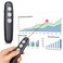 AMERTEER Wireless Presenter, 2.4ghz Presentation Clicker With Laser For Powerpoint - Hyperlink Presenter Remote, Presentation Pointer Google Slide Advancer Ppt Clicker For Mac Computer Laptop