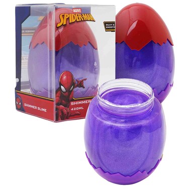 Marvel Spider-Man Shimmer Slime Egg Purple, 420ml