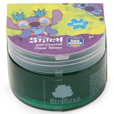 Disney Stitch Crystal Clear Slime Green, 4oz, Ages 3+