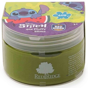 Disney Stitch Fluffy Slime Green, 4oz, Ages 3+