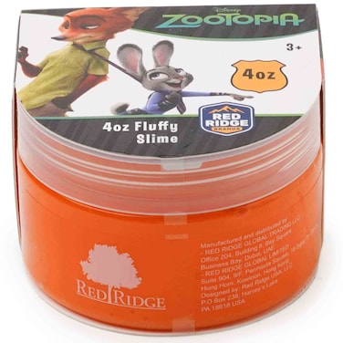 Disney Zootopia Fluffy Slime Orange, 4oz, Ages 3+
