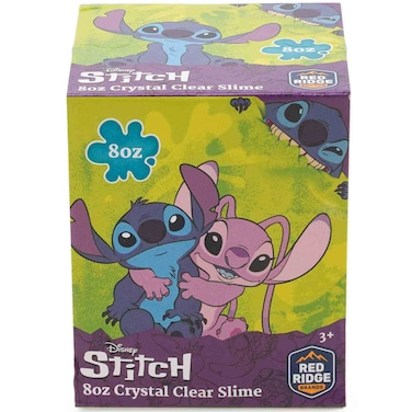 Disney Stitch Crystal Clear Slime Green, 8oz Jar, Ages 3+