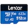 Lexar MicroSDXC 512GB 633x UHS-I V30 A2