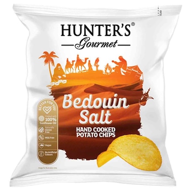 Hunter&rsquo;s Gourmet Hand Cooked Potato Chips Bedouin Salt, 40g