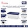 HomePro Duo Box LG Storage Box with Wheels, 65L, 80x60x17cm, Blue