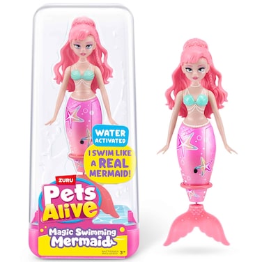 Zuru Pets Alive Magic Swimming Mermaid Water Activated Doll
