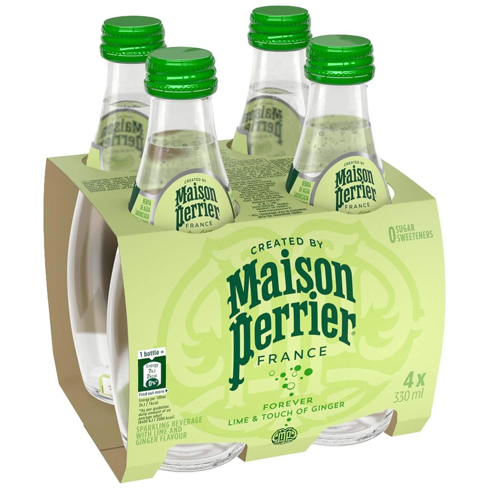 Buy Maison Perrier Lime and Ginger Sparkling Beverage, 330ml, Pack of 4 ...