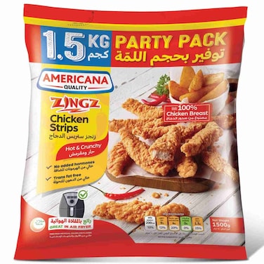 Americana Zingz Chicken Strips Hot and Crunchy, 1.5kg