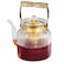 Borosilicate Glass Teapot with Removable Infuser and Gold-Tone Handle, 1300ML

