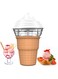 SPNOR Ice Cream Maker Machine, 450ml Multi-Purpose Soft Serve Ice Cream Machine, Homemade Gelato, Sorbet, Frozen Yogurt, Easy to Clean and Store, Portable Ice Ceam Makers Perfect for DIY