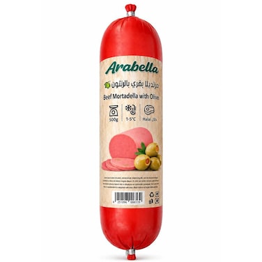Arabella Beef Mortadella Olive 500g