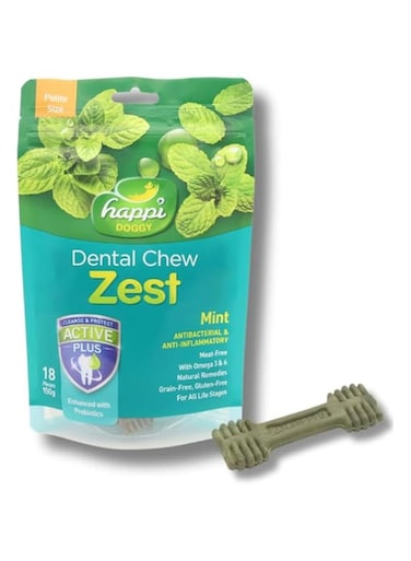 Happi Doggy Dental Chew Zest-Mint-2.5" (18 pieces)-150g