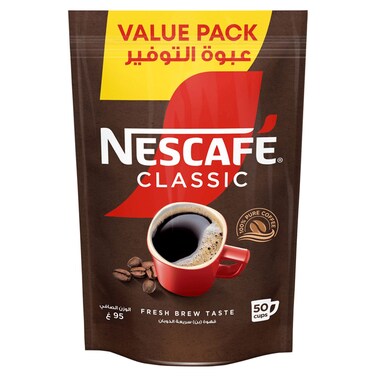 Nescafe Classic Instant Coffee Pouch, 95g