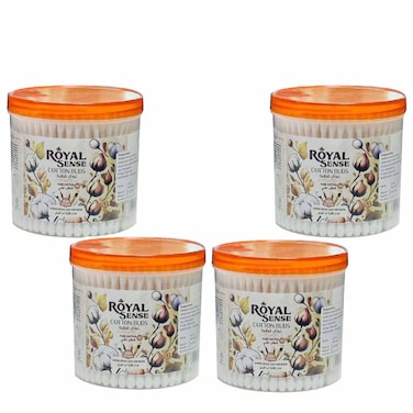 Royal Sense Cotton Buds Pure Cotton, 200 Cotton Buds, Pack of 4